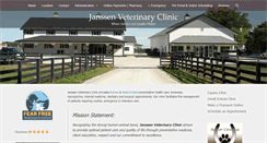 Desktop Screenshot of janssenvetclinic.com